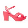 Price Shoes Sandalia Tacon para Mujer 462JC011ROJO