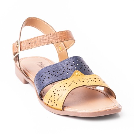 Priceshoes Sandalia Plana para dama 692V225AZUL