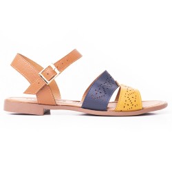 Priceshoes Sandalia Plana para dama 692V225AZUL