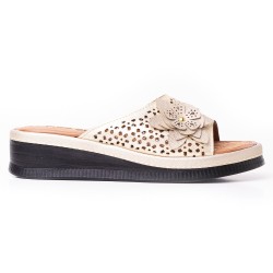 Priceshoes Sandalias Confort Para Mujer 6924075-1CHAMPANA