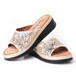 Priceshoes Sandalias Confort Para Mujer 6924075-1CHAMPANA