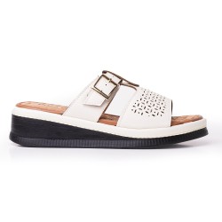 Priceshoes Sandalia Confort Para Mujer 6925544TALCO