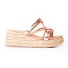 Priceshoes Plataformas en yute Para Mujer 382036AMARETTO