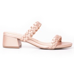 Price Shoes Tacon Bajo Para Mujeres 952F-07OROROSA