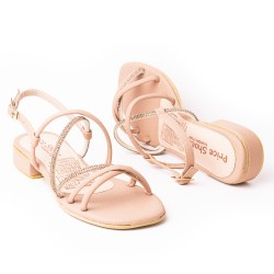 Priceshoes Sandalias Planas para mujer 902M131AMARETTO