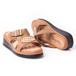 Priceshoes Sandalia Confort Para Mujer 6925520TIERRA