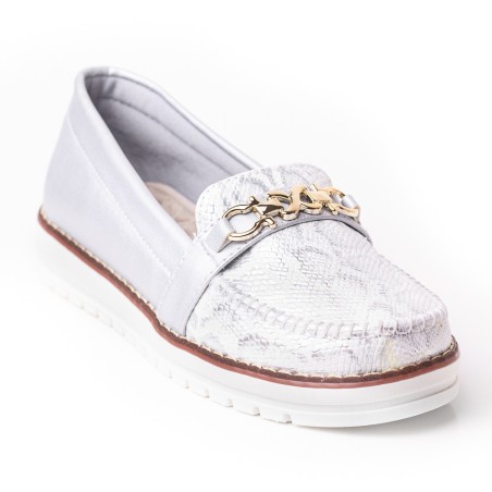 Price shoes Mocasin Casual Mujer 252F06PLATA