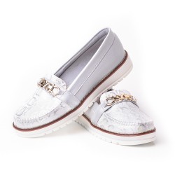 Price shoes Mocasin Casual Mujer 252F06PLATA