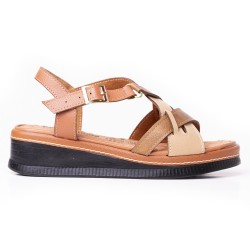 Priceshoes Sandalia Confort Para Mujer 6925465TIERRA