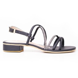 Priceshoes Sandalias Planas para mujer 902M131NEGRO