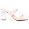Priceshoes Sandalia Tacon Cristal 952L-19NUDE