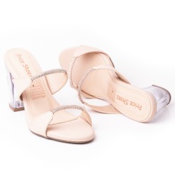 Priceshoes Sandalia Tacon Cristal 952L-19NUDE