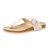Price Shoes Sandalias Planas para Mujer 942AMELIEBLANCO