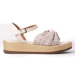 Priceshoes Sandalias Planas Mujeres 462JC012BEIGE
