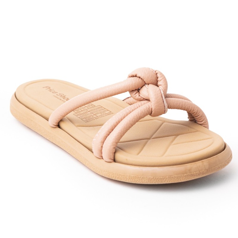 Priceshoes Sandalias Planas Mujeres 902BOM-08CAMEL