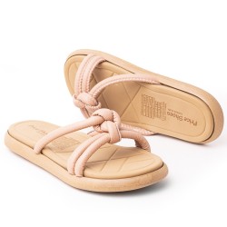 Priceshoes Sandalias Planas Mujeres 902BOM-08CAMEL