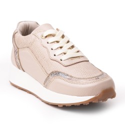 Price Shoes Tenis Moda Mujer 682MSD-02BEIGE