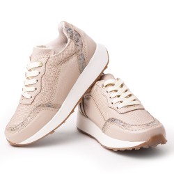 Price Shoes Tenis Moda Mujer 682MSD-02BEIGE
