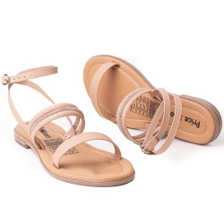 Priceshoes Sandalias Planas Mujeres 3022555NUDE