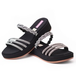 Priceshoes Sandalias Planas Mujeres 4725211NEGRO