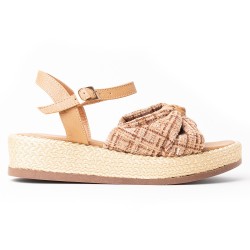 Priceshoes Sandalias Planas Mujeres 462JC012CAMEL