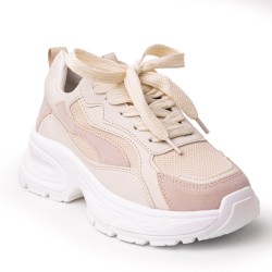 Price Shoes Tenis Moda para Mujer 822632BEIGE