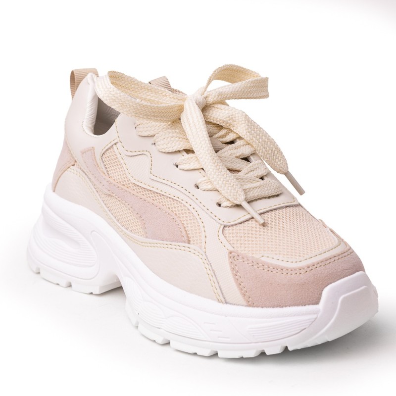 Price Shoes Tenis Moda para Mujer 822632BEIGE