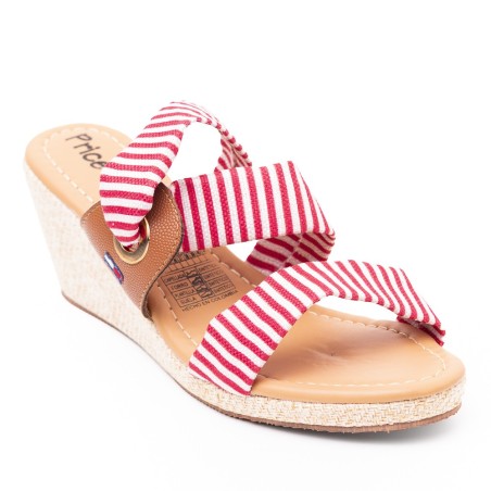 Price Shoes Plataformas para Mujer 692A140ROJO