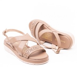 Price Shoes Sandalias Confort para Mujer 6029262TABACO