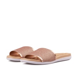 Price Shoes Sandalia Plana para Mujer 0228360-353OROROSA