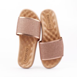 Price Shoes Sandalia Plana para Mujer 0228360-353OROROSA