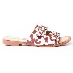 Price Shoes Sandalia Plana para Mujer 692P08VTCAFE