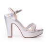 Price Shoes Sandalia Tacón para Mujer 182FL872PLATA