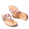 Price Shoes Sandalia Plana para Mujer 692P49VTCAFE