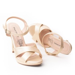 Price Shoes Tacón Alto para Mujer 542918CHAMPANA