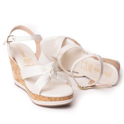 Price Shoes Sandalia Plataforma para Mujer 462JC016PERLA