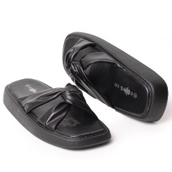 Price Shoes Sandalia Plana para Mujer 6223T8334-9NEGRO
