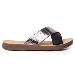 Price Shoes Sandalia Plana para Mujer 6223T8264-44NEGRO