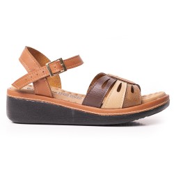 Price Shoes Sandalia Confort para Mujer 6925624TIERRA