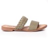 Price Shoes Sandalia Plana para Mujer 692502OLIVA