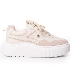 Price Shoes Tenis Moda para Mujer 822676BEIGE