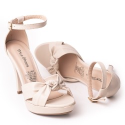 Price Shoes Tacón Alto para Mujer 542917BEIGE