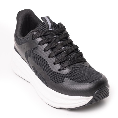 Price Shoes Tenis Deportivo para Mujer 702E6801W02NEGRO