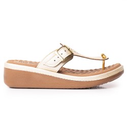 Price Shoes Sandalias Confort para Mujer 6925694CHAMPANA