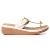 Price Shoes Sandalias Confort para Mujer 6925694CHAMPANA