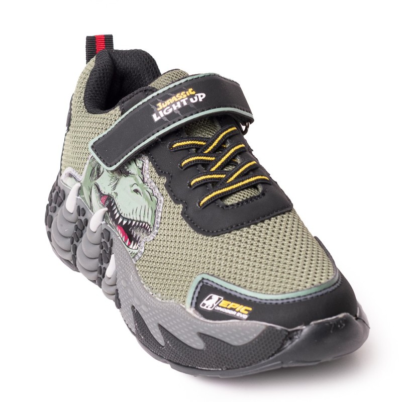Price Shoes Tenis Infantiles con Luces para Niños 204NOGR25-DDVERDE