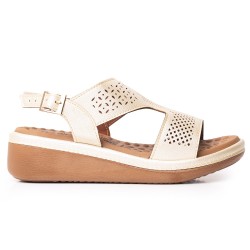 Price Shoes Sandalias Confort para Mujer 6925456CHAMPANA