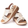 Price Shoes Sandalias Confort para Mujer 6925456CHAMPANA