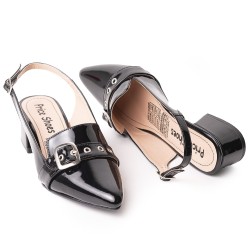 Price Shoes Tacon Bajo para Mujer 9721221NEGRO