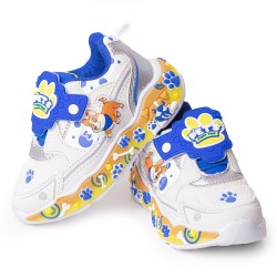 Price Shoes Tenis Infantiles con Luces para Niños 204GKNOGR25-SBLANCO